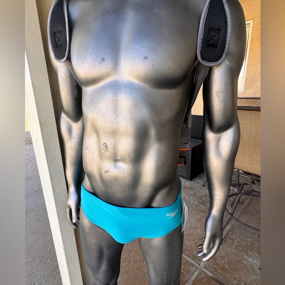 Speedo Bright Teal Men’s Low-Rise Swim Trunks